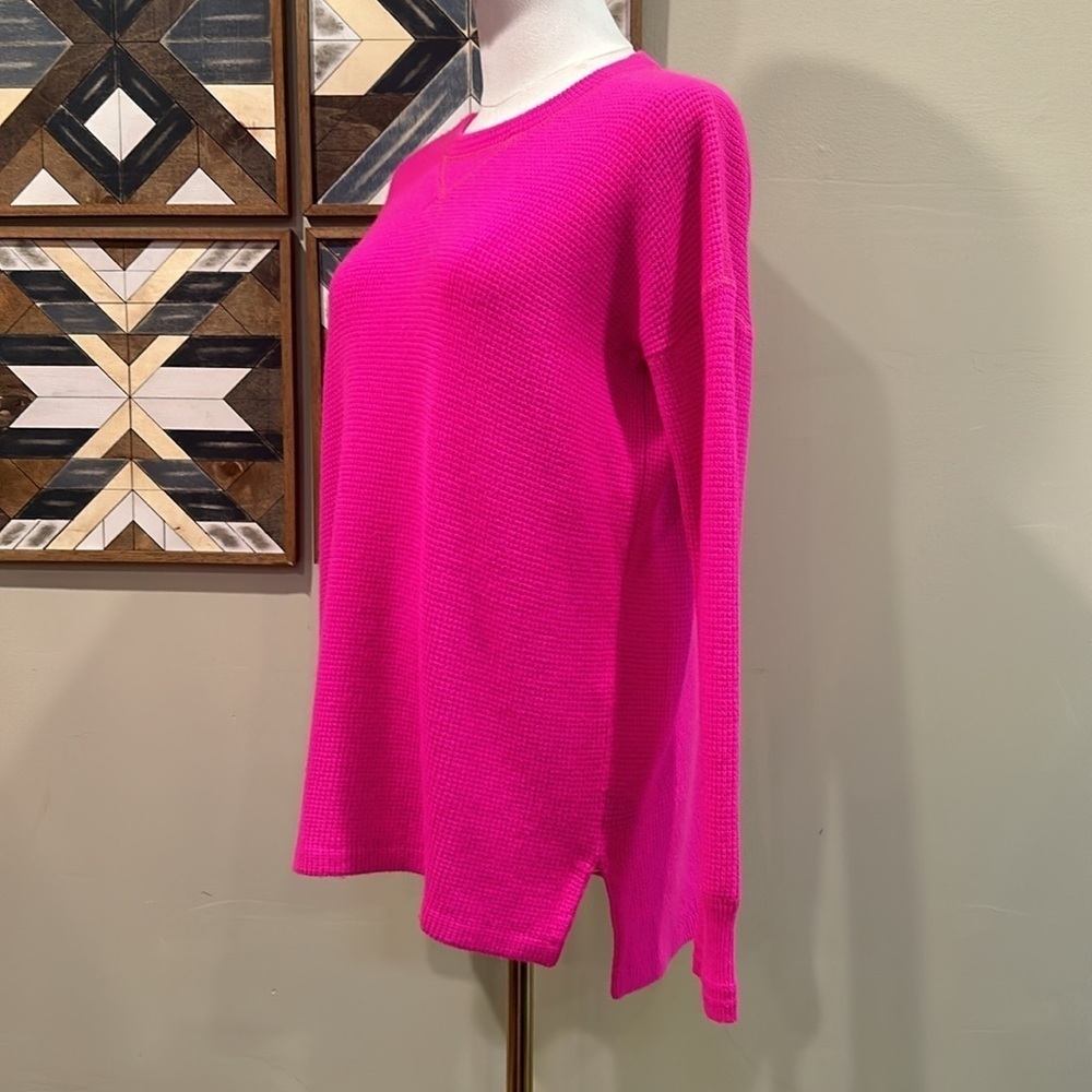 Polo Ralph Lauren Cashmere Hot Pink Sweater Oversized XS - Picture 3 of 8